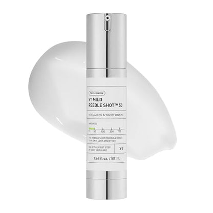 VT COSMETICS CICA Reedle Shot 50, Suero Microneedling de Espículas para Cuidado de Poros y Exfoliación, Exosoma, Centella Asiática, Booster de Piel - imagen 2
