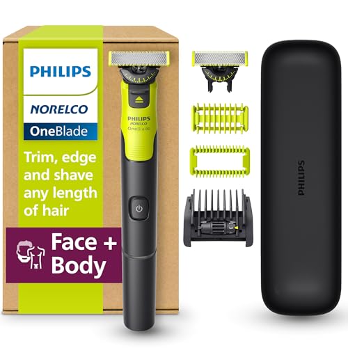 Philips Norelco OneBlade 360 con Conectividad, Kit Híbrido para Cara y Cuerpo, Recortadora de Barba Eléctrica, Afeitadora y Groomer, Modelo QP4631/90 - imagen 2