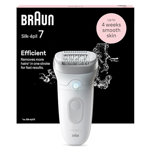 Braun Silk-épil 7, Epiladora Eléctrica para Depilación Fácil, Piel Suave y Duradera, 7-011, Blanco/Plata - imagen 2