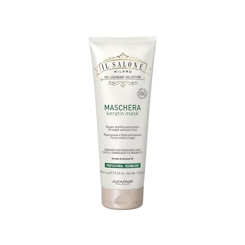 Mascarilla Profesional de Queratina Il Salone Milano - Tratamiento para Cabello Dañado con Aceite de Almendra y Vitamina E para Reparar y Nutrir - imagen 2