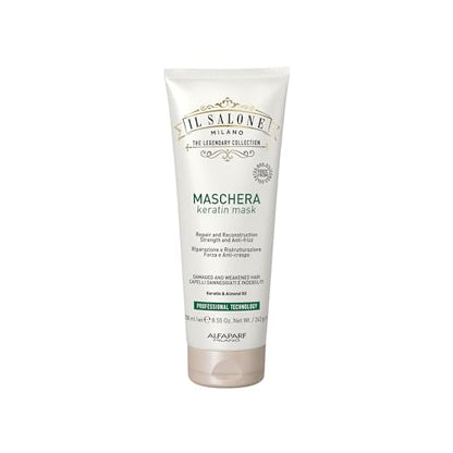 Mascarilla Profesional de Queratina Il Salone Milano - Tratamiento para Cabello Dañado con Aceite de Almendra y Vitamina E para Reparar y Nutrir - imagen 2