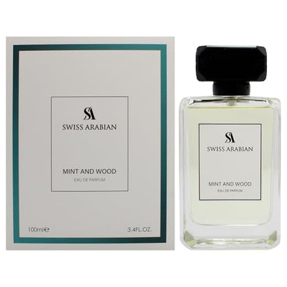 Swiss Arabian Mint and Wood para Hombre - Fragancia Moderna y Sofisticada - Aroma Especiado y Amaderado con Limón, Cardamomo y Frijol Tonka - 3.4 oz - imagen 3