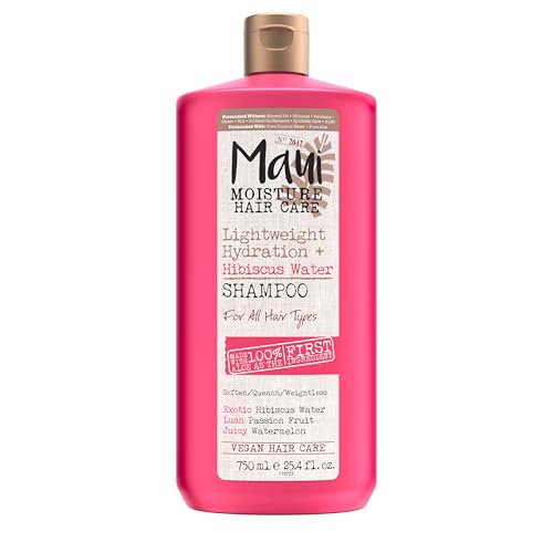 Champú Hidratante Ligero Maui Moisture con Agua de Hibisco, Suaviza y Hidrata Cabello Ondulado y Rizado con Aloe Vera, Vegano y Libre de Sulfatos, - imagen 1