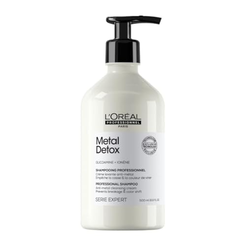 Champú L'Oréal Professionnel Paris Metal Detox - Champú sin sulfatos para cabello dañado, detoxifica, previene daños y prolonga el color del cabello - imagen 3