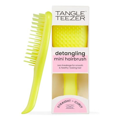 Cepillo Tangle Teezer Ultimate Detangler, Elimina Nudos y Reduce Quiebre, Mini Cepillo de Viaje para Cabello Lacio a Ondulado, Amarillo Hiper - imagen 2