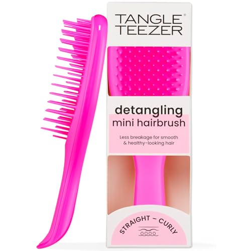 Cepillo Tangle Teezer Ultimate Detangler, Elimina Nudos y Reduce Quiebre, Mini Cepillo de Viaje para Cabello Lacio a Ondulado, Rosa Runway - imagen 1