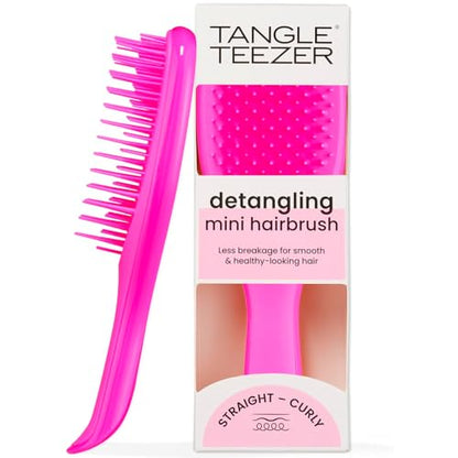 Cepillo Tangle Teezer Ultimate Detangler, Elimina Nudos y Reduce Quiebre, Mini Cepillo de Viaje para Cabello Lacio a Ondulado, Rosa Runway - imagen 2