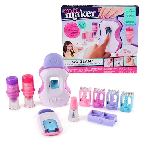 Cool Maker, Kit de Uñas GO Glam Studio, 200 Uñas, 4 Diseños, 2 Aplicadores de Esmalte y Máscara, Manualidades para Niños a Partir de 7 Años - imagen 1