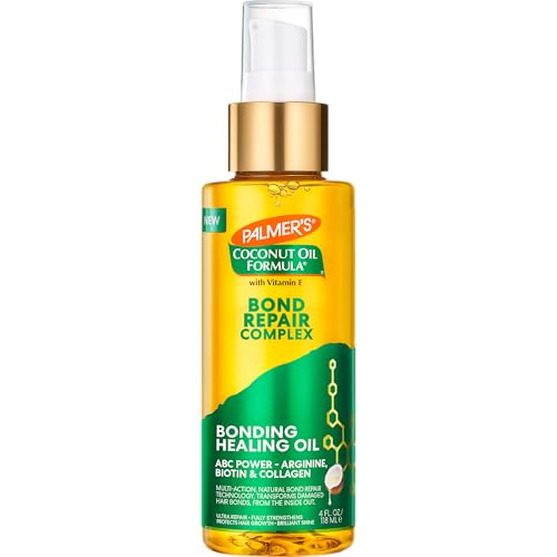 Aceite para el cabello Palmer's Amino Bonding Complex, tratamiento reparador con aceite de coco y vitamina E, protector de calor, anti-frizz, brillo - imagen 3