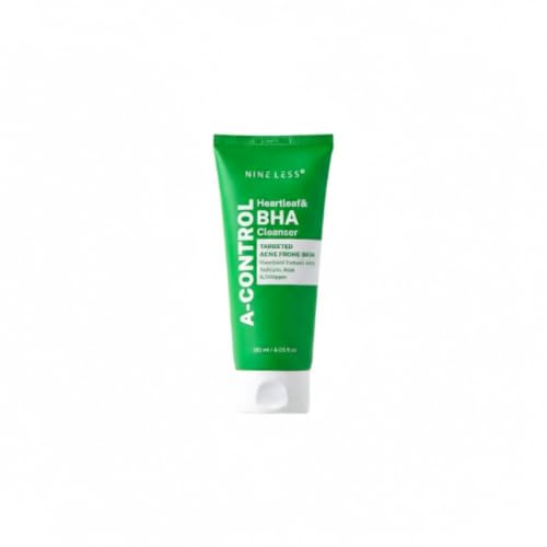 Limpiador Facial NINELESS A-Control con Corazón de Hoja y BHA – Exfoliante Coreano con Ácido Salicílico para Piel Clara – Eliminador de Puntos - imagen 4