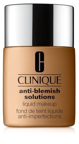 Base líquida Clinique Acne Solutions con ácido salicílico para piel seca mixta a grasa | Cobertura media, acabado mate natural, arena, 1.0 Fl Oz - imagen 3