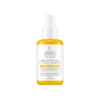 Kiehl's Better Screen Suero UV SPF 50+, Protector Solar Facial Invisible con Péptidos de Colágeno, Filtros UV para Proteger UVA y UVB, Corrige Signos - imagen 3