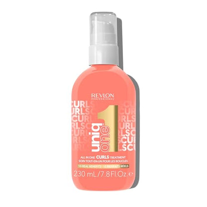 Revlon Professional UniqOne Tratamiento para Rizos, 10 en 1 Sin Aclarado para Cabello Rizado, Control de Frizz 96H, Nutrición Profunda, Definición de - imagen 1