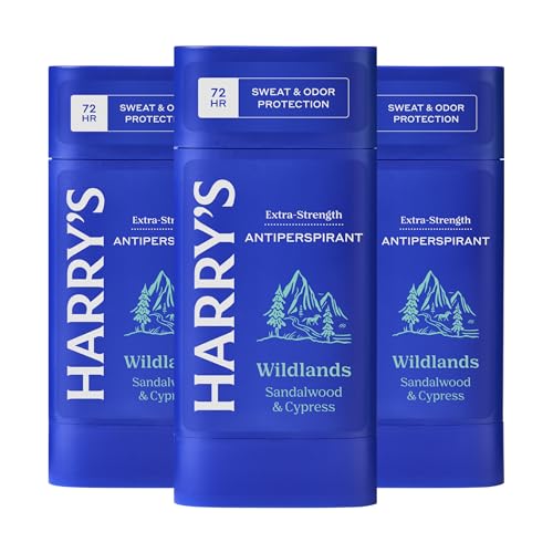 Desodorante Antitranspirante Extra Fuerte Harry's para Hombre, Control de Sudor y Olores, Wildlands, Paquete de 3 de 2.5 oz - imagen 2