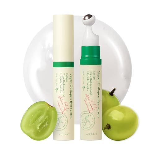 Sérum para ojos AXIS-Y con colágeno vegano - Suero K Beauty con triple ácido hialurónico y péptidos para mejorar la elasticidad de la piel, reducir - imagen 4