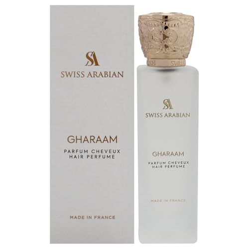 Swiss Arabian Gharaam - Perfume para el Cabello para Mujeres - Fragancia Ámbar y Amaderada - Mist Capilar con Vitamina E - Mezcla de Jazmín, Azafrán - imagen 1