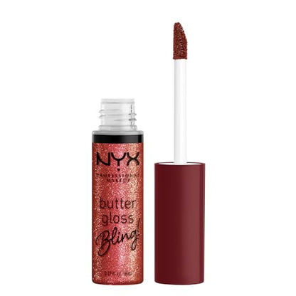 NYX PROFESSIONAL MAKEUP Butter Gloss Bling Lip Gloss, Brillo No Pegajoso y Vegano - Big Spender - imagen 1