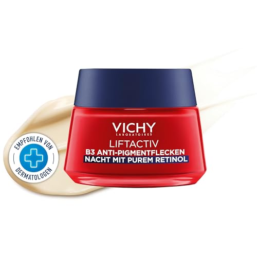 Crema de Noche Correctora de Tono VICHY Liftactiv B3, 4% Niacinamida + 0.15% Retinol Puro, Anti-Edad, Unifica el Tono de Piel, Reduce Manchas Oscuras - imagen 1