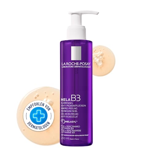 Gel Limpiador La Roche-Posay Mela B3, Con Melasyl + Niacinamida + PHA, Lavado Facial Antienvejecimiento para Manchas Oscuras y Marcas de Acné, Libre - imagen 1