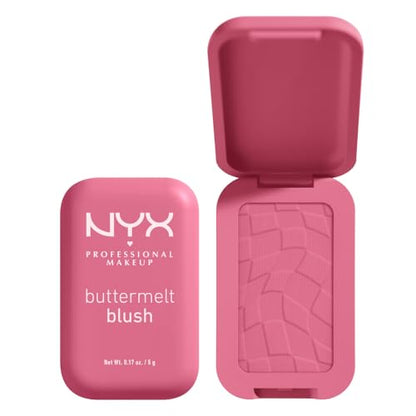 NYX PROFESSIONAL MAKEUP Buttermelt Rubor en Polvo, Rubor Resistente a Desvanecimiento y Transferencia, Hasta 12 Horas de Uso, Fórmula Vegana - Para - imagen 3
