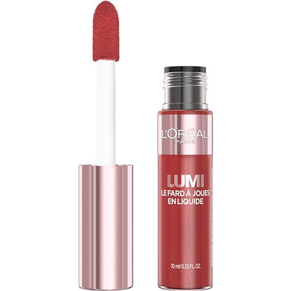 L'Oreal Paris True Match Lumi Le Liquid Blush, Rubor Líquido Intenso y Ligero, Fórmula con Pigmentos Líquidos, Glowy Worth It, 0.33 Fl Oz - imagen 4
