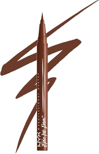 Lápiz de Ojos Líquido NYX PROFESSIONAL MAKEUP Epic Ink, A prueba de Agua, Fórmula Vegana - Graham Cracker (Marrón Claro Mate) - imagen 1