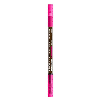 Lápiz de Cejas NYX PROFESSIONAL MAKEUP Powder Louder, Volumen Construible, Hasta 12 Horas de Duración, Fórmula Vegana - Espresso - imagen 1