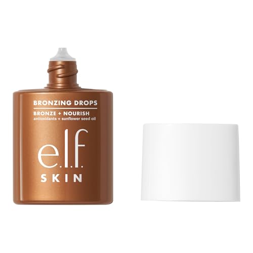 e.l.f. SKIN Bronzing Drops, Suero Facial Tinte Líquido con Vitamina E y Aceite de Girasol, Acabado Brillante, Vegano y Libre de Crueldad, Oro Puro - imagen 1