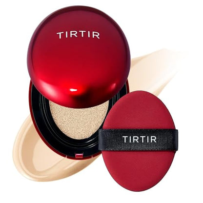 Base de Maquillaje TIRTIR Mask Fit Red Cushion | Cobertura Total, Ligera, Ajuste en la Piel, Acabado Satinado, BB Coreano, Cubre Tatuajes, - imagen 2