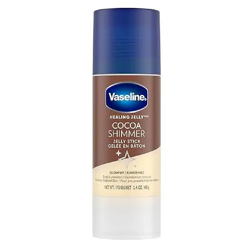 Vaseline Unilever Cocoa Shimmer Jelly Stick Iluminador Corporal GLOW UP para Piel Radiante y Humectada 1.4 oz - Paquete de 3 - imagen 1