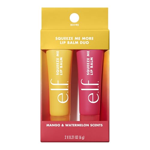 e.l.f. Duo de Bálsamos Labiales Squeeze Me More, Hidratante con Tinte Sheer, Con Ácido Hialurónico, Vegano y Libre de Crueldad, Mango y Sandía - imagen 3
