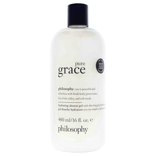 gel de baño y ducha hidratante philosophy pure grace - limpia, calma y conforta la piel seca - fórmula vegana y libre de crueldad - imagen 1