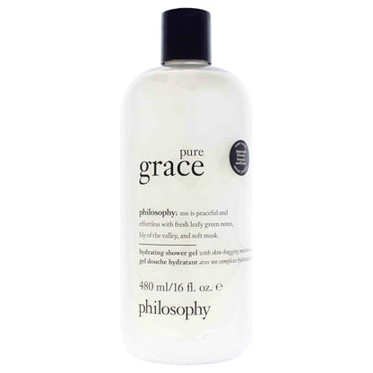 gel de baño y ducha hidratante philosophy pure grace - limpia, calma y conforta la piel seca - fórmula vegana y libre de crueldad - imagen 4