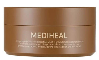 Parches para Ojos Mediheal con Retinol y Colágeno - 60 Parches Hidrogel Coreanos - Mejora Ojos Hinchados y Ojeras - Retinol Encapsulado No Irritante - imagen 1