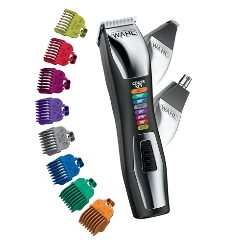 Cortadora de Barba Wahl Color Pro Recargable Inalámbrica con Códigos de Color, Incluye Cortador de Cejas y Recortador de Nariz para Hombres - Modelo - imagen 1