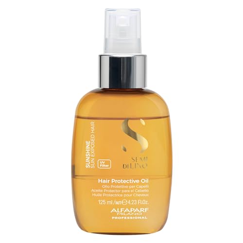 ALFAPARF MILANO Semi di Lino Sunshine Aceite Protector para el Cabello - Spray Aceite Serum de Dos Fases con Filtros UV para Protección del Cabello - imagen 4