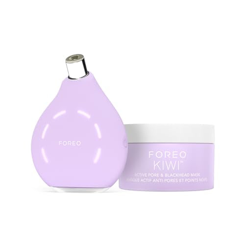 FOREO Smooth & Resurface KIWI derma Microdermabrasion Machine - Black Head Remover for Face + KIWI Active Pore & Blackhead Mask, 100g - Blackhead Extr - imagen 3