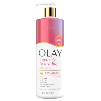Loción Corporal Olay para Mujeres, Hidratante con Suero de Ácido Hialurónico, Suaviza y Aclara la Piel, 24 horas de Hidratación, Fórmula de Rápida - imagen 3