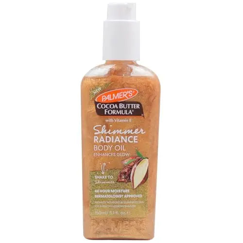 Aceite Corporal Brillante Palmer's Cocoa Butter Formula con Vitamina E, 5.1 Fl Oz, Hidratante para Piel Radiante, Mejora Tonos Oscuros y Bronceados - imagen 1