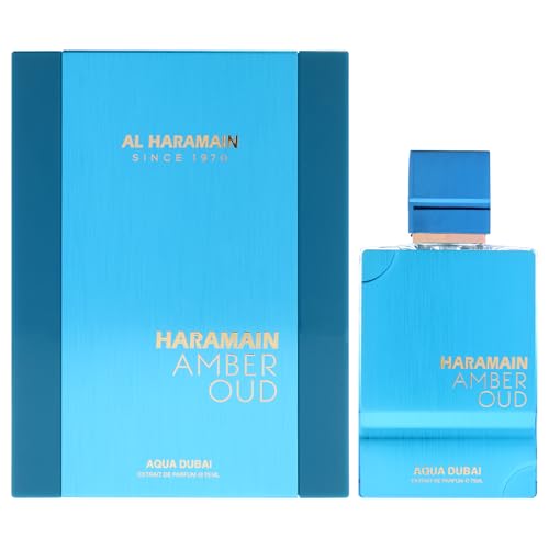 Al Haramain Amber Oud Aqua Dubai - Colonia Unisex - Fragancias de Bergamota, Ámbar y Almizcle - Perfume Duradero - 2.5 oz - imagen 1