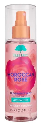 Bruma Corporal Hidratante Tree Hut Moroccan Rose, Spray Sin Alcohol con Notas de Bergamota, Rosa de Té y Ámbar, 6 Fl Oz. - imagen 1