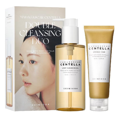 SKIN1004 Dúo de Doble Limpieza Centella, Aceite Limpiador 6.76 fl.oz & Espuma Limpiadora 4.23 fl.oz, Set de Regalo de Limpieza Facial Suave, - imagen 2