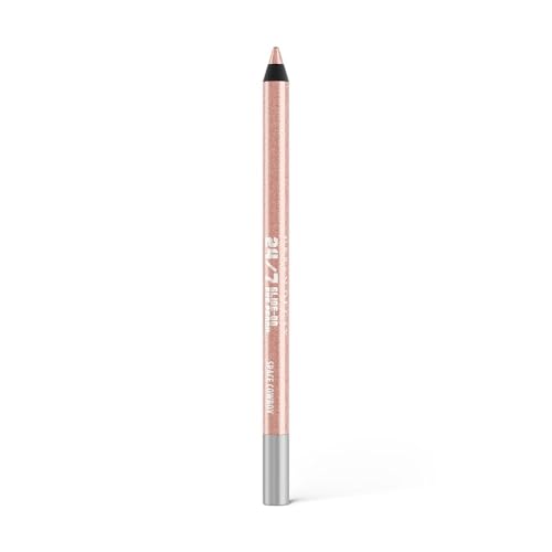 Lápiz de Eyeliner Urban Decay 24/7 Glide-On Waterproof - Resistente al Agua, Larga Duración, Space Cowboy (Brillo Durazno Claro y Brillo Plateado) - - imagen 4