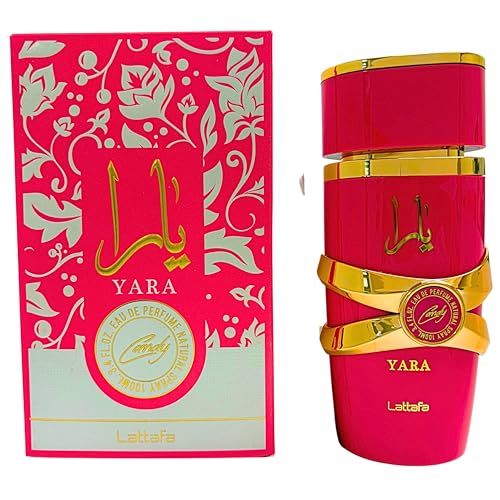 Lattafa Yara Candy - Perfume de Eau de Parfum Duradero para Mujeres, Aroma a Vainilla, Frutal, Cítrico y Floral, 100 ml / 3.40 Onzas - imagen 3