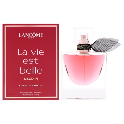 Lancôme La Vie Est Belle L'Elixir Eau de Parfum - Long Lasting Fragrance with Raspberry, Violet & Cocoa Butter - Floral Women's Perfume - 1 Fl Oz - imagen 4