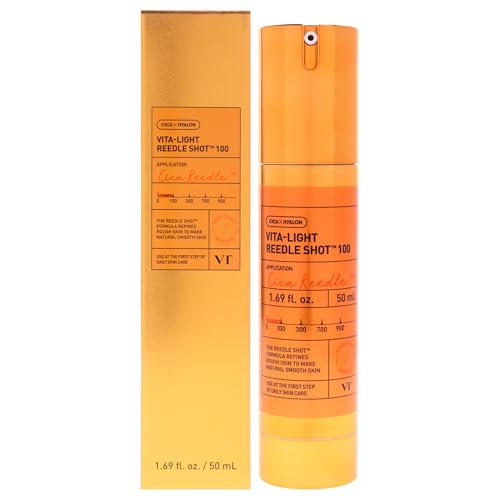 VT COSMETICS Vita-Light Reedle Shot 100 Suero con Cápsulas de Vitamina C y Fórmula de Microneedling con Vitamina E, Potenciador de Piel Coreano, 1.69 - imagen 3
