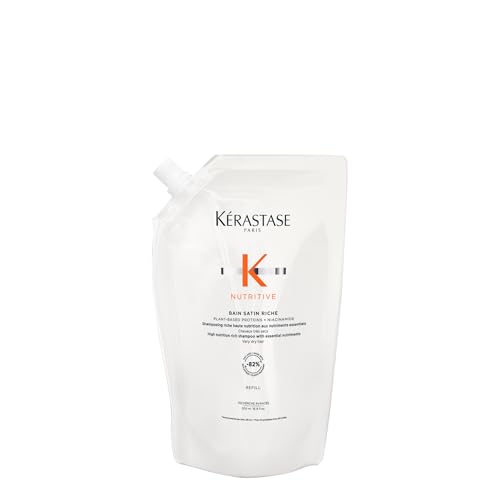 Champú Kerastase Nutritive Bain Satin Riche - Limpia y Fortalece Cabello Seco, Aporta Brillo y Nutre Cabello Medio a Grueso, Con Proteínas Vegetales - imagen 4