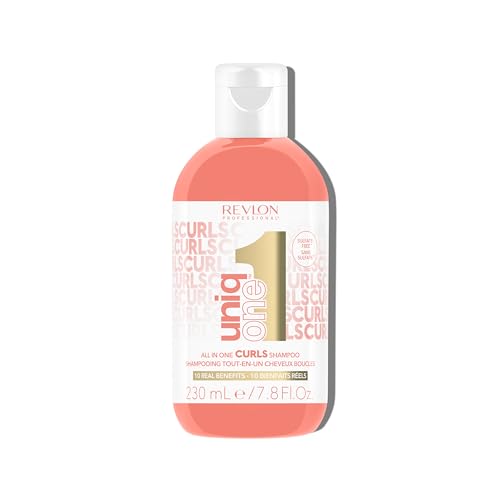 Champú REVLON PROFESSIONAL UniqOne para rizos, fórmula 10 en 1 sin sulfatos, define rizos, controla el frizz, hidrata, seguro para color y vegano, - imagen 3