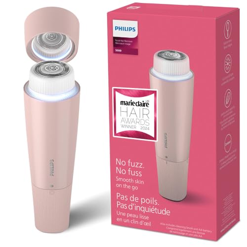 Depiladora Facial Philips 5000 Series, Afeitadora Personal para Mujeres, Inalámbrica y Compacta, Cabezal Hipoalergénico, Eliminación Rápida de Vello - imagen 4
