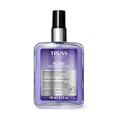 Spray Protector Térmico TRUSS Blond Revolution - Control de Frizz, Spray Impermeable para Brillo Intenso y Protección Duradera (3.3 fl oz) - imagen 1
